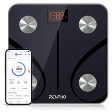 RENPHO Bluetooth Body Fat Scale, Smart BMI Body Composition Scale, App, 396 lb