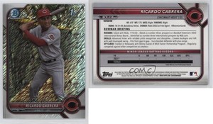 2022 Bowman Chrome Prospects Shimmer Refractor Ricardo Cabrera #BCP-158