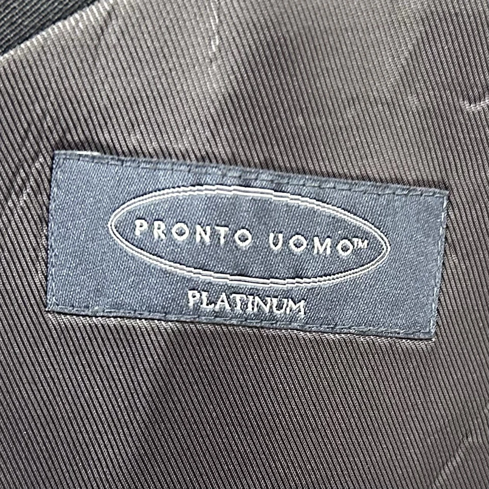 Abrigo deportivo Pronot Uomo 58L 100 % lana todo negro forrado con dos botones doble ventilación Foto 3 de 4