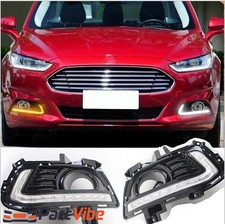 2x Led Drl Daytime Running Driving Light Wturn For Ford Fusion Mondeo 2013-2015 2x Led Drl Daytime Running Driving Light Wturn For Ford Fusion Mondeo 2013-2015