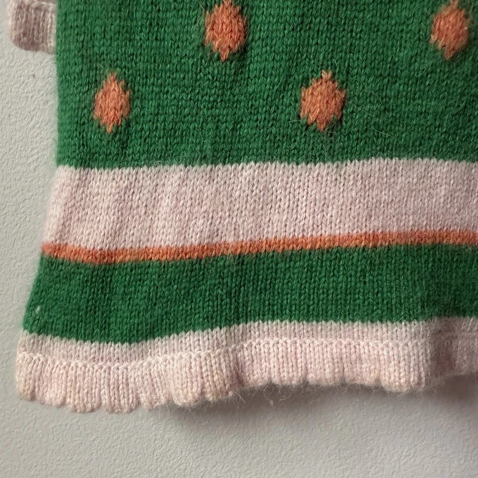 Bufanda de lana de cachemir verde naranja rosa American Eagle Foto 3 de 4