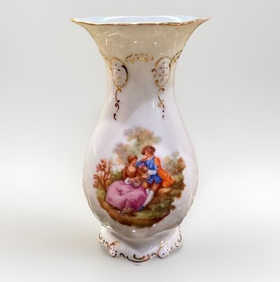 Rare Vintage Rosenthal Moliere Porcelain Courting Scene, Gold Trim