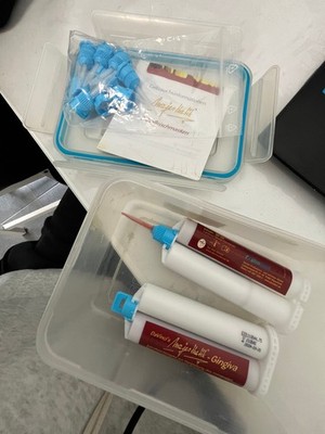 picodent daVincis Majesthethik Gingiva Set 2x 50ml Doppelkartuschen+11 Kanülen