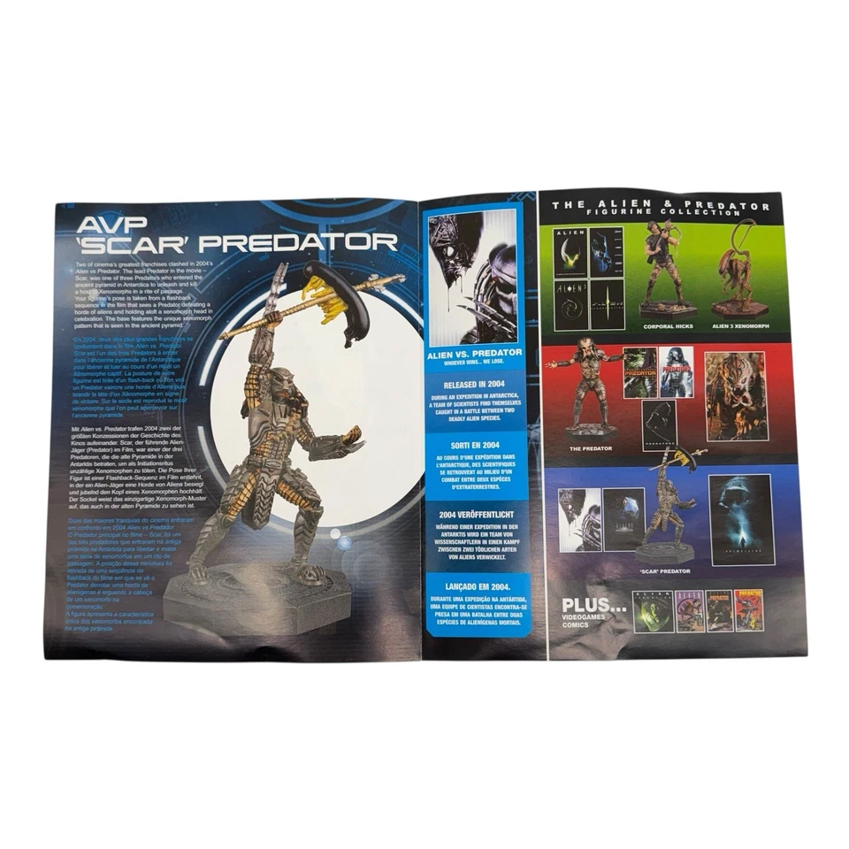 Eaglemoss Alien vs Predator AVP Hero Figurine Collection Scar 2016 Broken Hand - Image 2 of 4