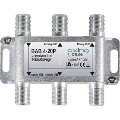 Axing BAB 4-20P Kabel-TV Abzweiger 4-fach 5 - 1218 MHz