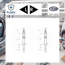 2x ORIGINAL® Magneti Marelli Glühkerze für Ford FOCUS II Turnier FOCUS II