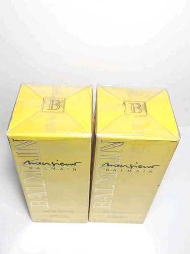 PACCHETTO SPRAY VINTAGE MONSIEUR BALMAIN EDT (2) PEZZI 1,7 FL. OZ. SCATOLA SIGILLATA - Foto 3 di 9