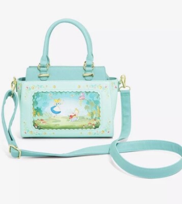 Loungefly Disney Alice in Wonderland Scenic Handbag Loungefly Disney Alice in Wonderland Scenic Green Crossbody  main image 4