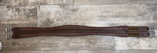 42'' CAMELOT ENGLISH PADDED CONTOURED BROWN ENGLISH GIRTH