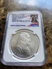 2018 JOHN ADAMS U.S. MINT PRESIDENTIAL SERIES 1oz SILVER MEDAL FIRST DAY MS 70!