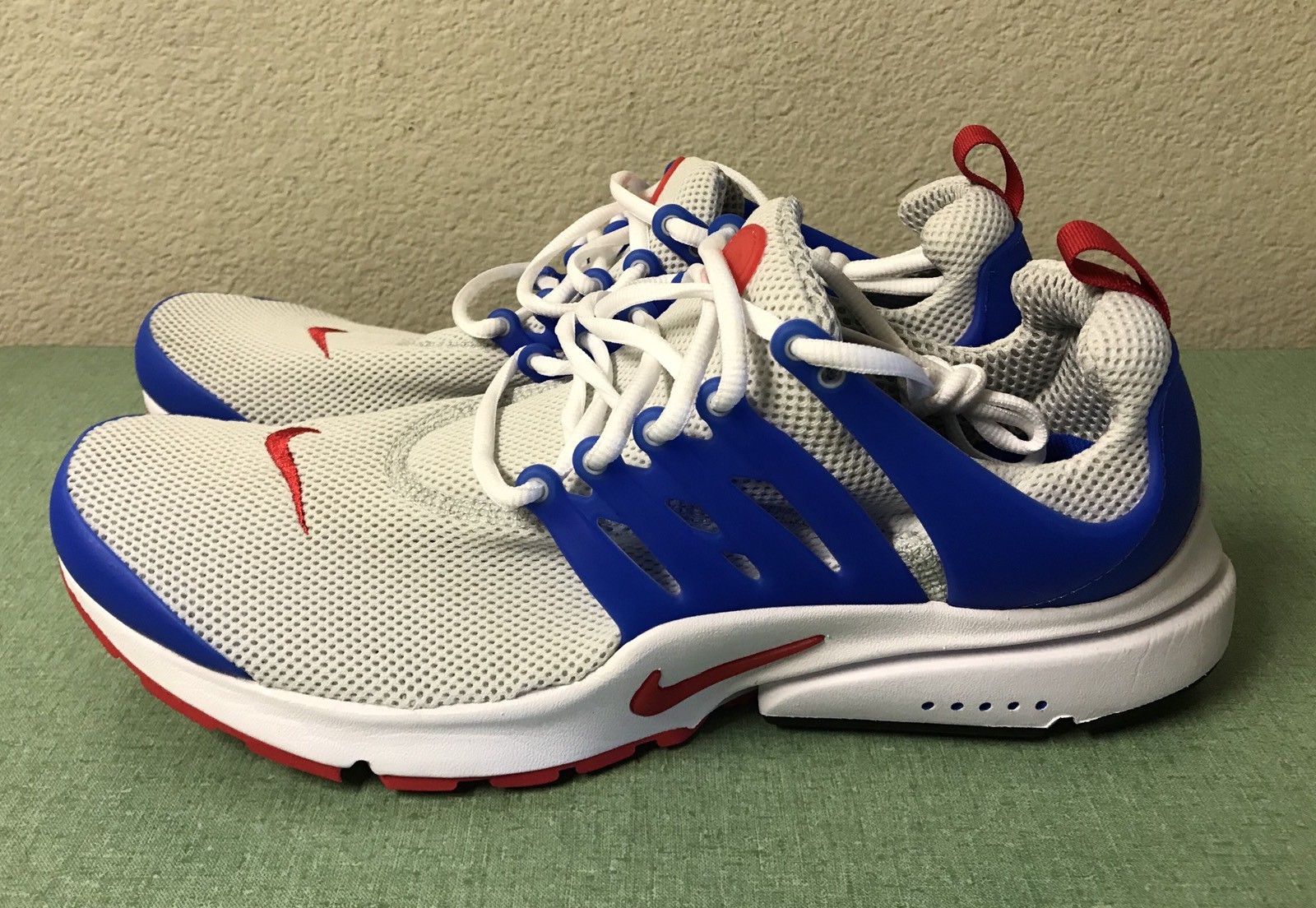 Nike Air Presto Essential Dusty Grey Blue Red White Mens Sz 13 Trainers Running Nike Air Presto Essential Dusty Grey Blue Red White Mens Sz 13 Trainers Running