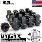 20x Black 14x1.5 OEM Mag/Flat Seat Lug Nut Fit Toyota Tundra Lexus LX LC LS