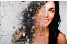 Window Film Privacy Static Cling Pebbles Stained Glass Film 35.4 x 118.1 Inch