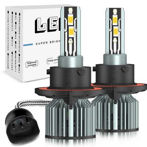 Led headlight bulbs high low beam Conversion Kit 6000K Bright White Plug&Play 2x - Picture 60 of 94