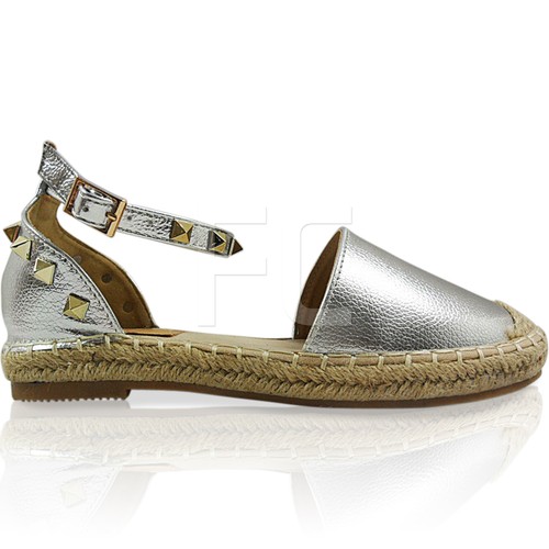 Mujer Tacón bajo Plano Alpargatas Tira en Tobillo Verano Sandalias Talla | eBay