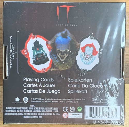 IT - Chapter 2 - Shaped Playing Cards - Factory Sealed - Aquarius New - Picture 4 of 4