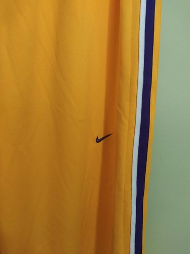 Vintage NBA Authentics Nike Los Angeles Lakers Size L Warm Up Tear Away Pants - Picture 5 of 17