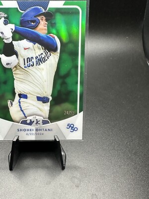 大谷翔平 TOPPS HighTek Green Parallel Shohei Ohtani 2025 Topps Series 1 GREEN FOIL PARALLEL #'D