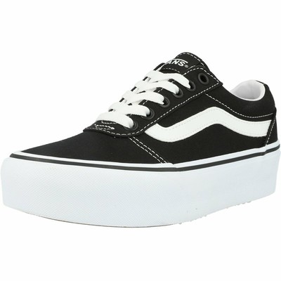 Vans Active WM Ward Platform Black/White Canvas Adult Trainers Shoes | eBay