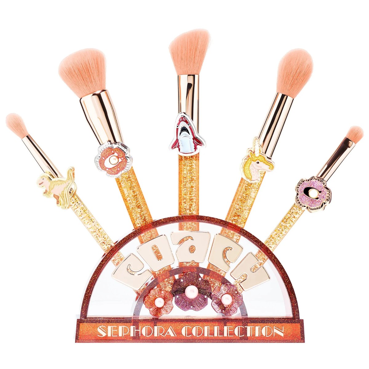 SEPHORA coachコラボ メイクブラシセット セフォラ コーチ レキシー Coach X Sephora Collection Limited Edition set of 3, NEW