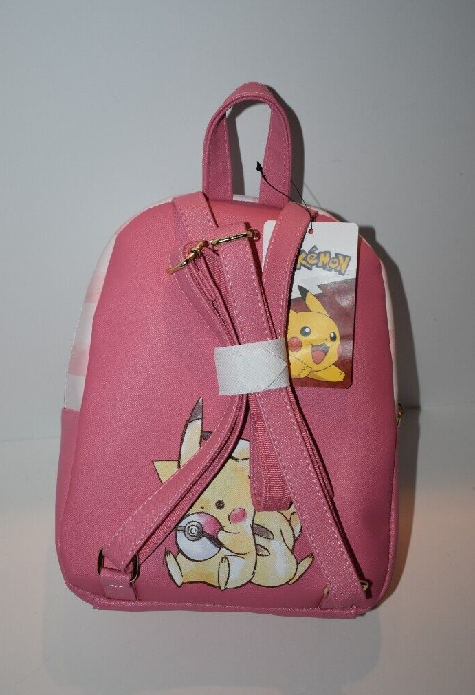 Bioworld Pink Pikachu Mini Backpack with Cream & Tan Accents $_57.JPG?set_id=880000500F main image 4