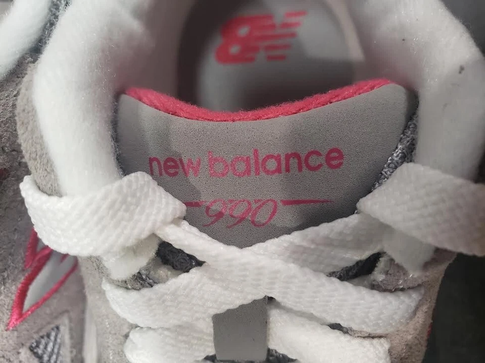New Balance Preescolar Niños 990 Gris/Rosa Talla 9K Foto 4 de 4