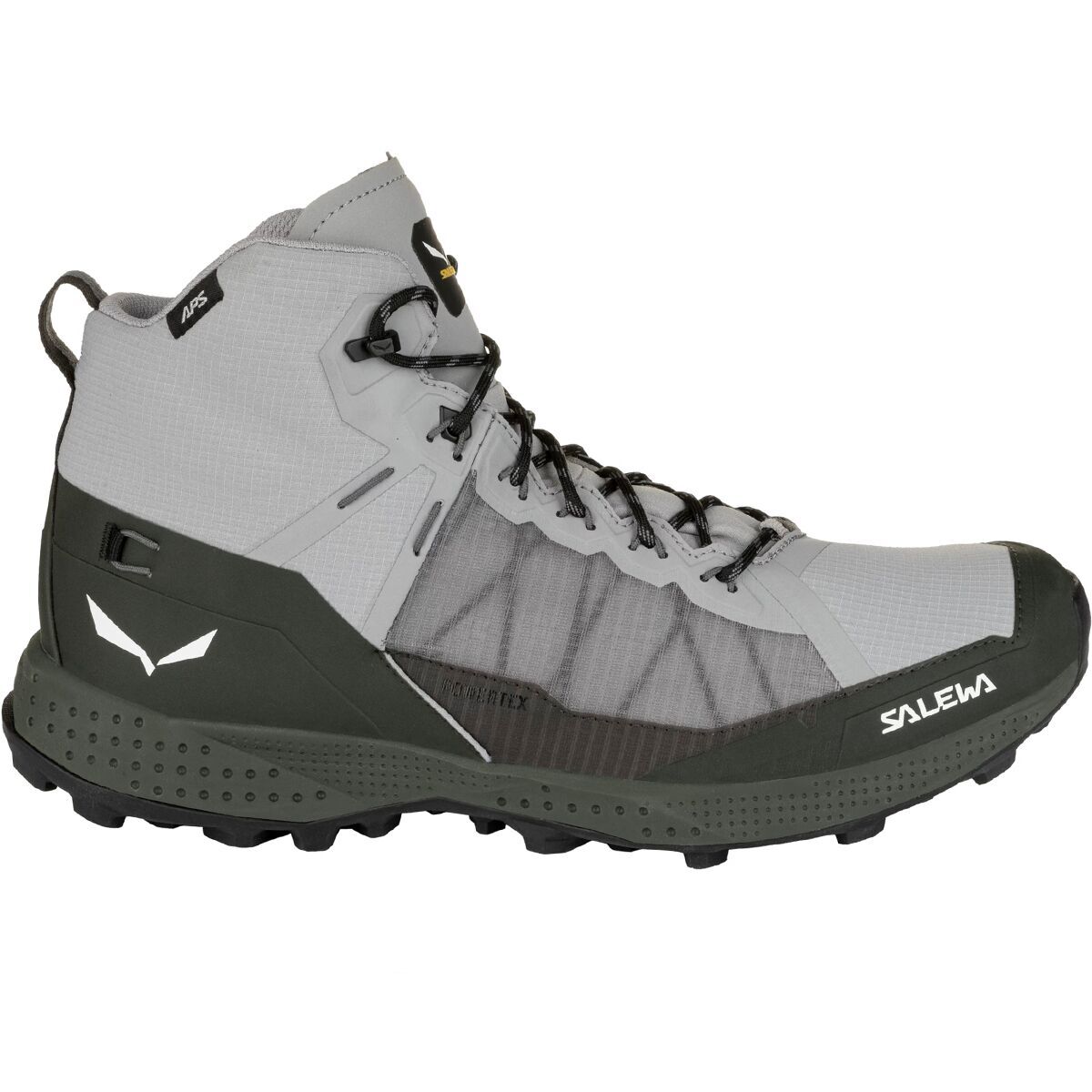 Туристические ботинки Salewa Pedroc Pro Mid PTX - Мужской сплав/ Темно-оливковый, 11.0