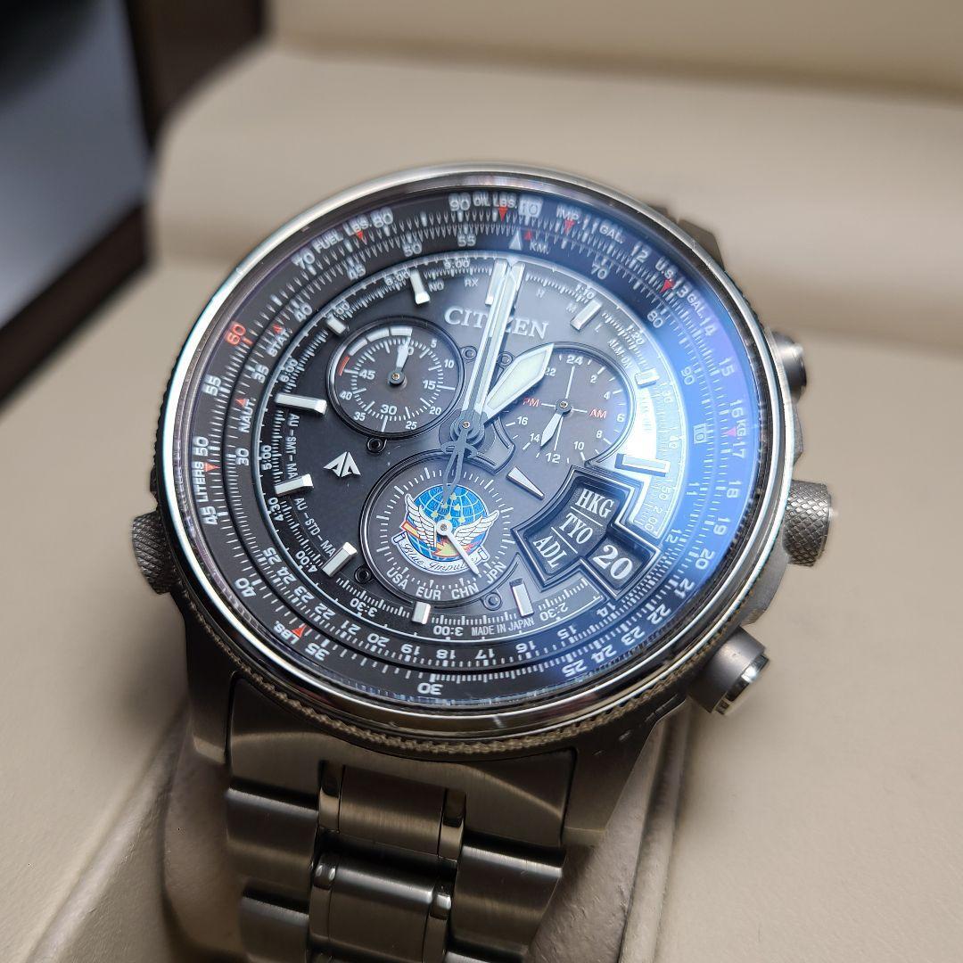 citizen ブロマスター H610-T019382 ブルーインパルスモデル CITIZEN Blue Impulse Eco-Drive H610-T019382 Solar black
