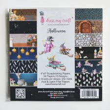 DRESS MY CRAFT 6 X 6 PAPER PAD - HALLOWEEN - 2 PADS