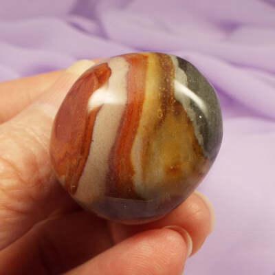 Großer Polychromer Trommelstein 31g SN45435