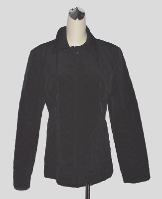 ESPRIT SIZE M MEDIUM BLACK LIGHT JACKET FULL ZIP EXCELLENT