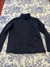 Swiss Tech Men's Navy Full Zip Softshell Structured Jacket Size L 42-44