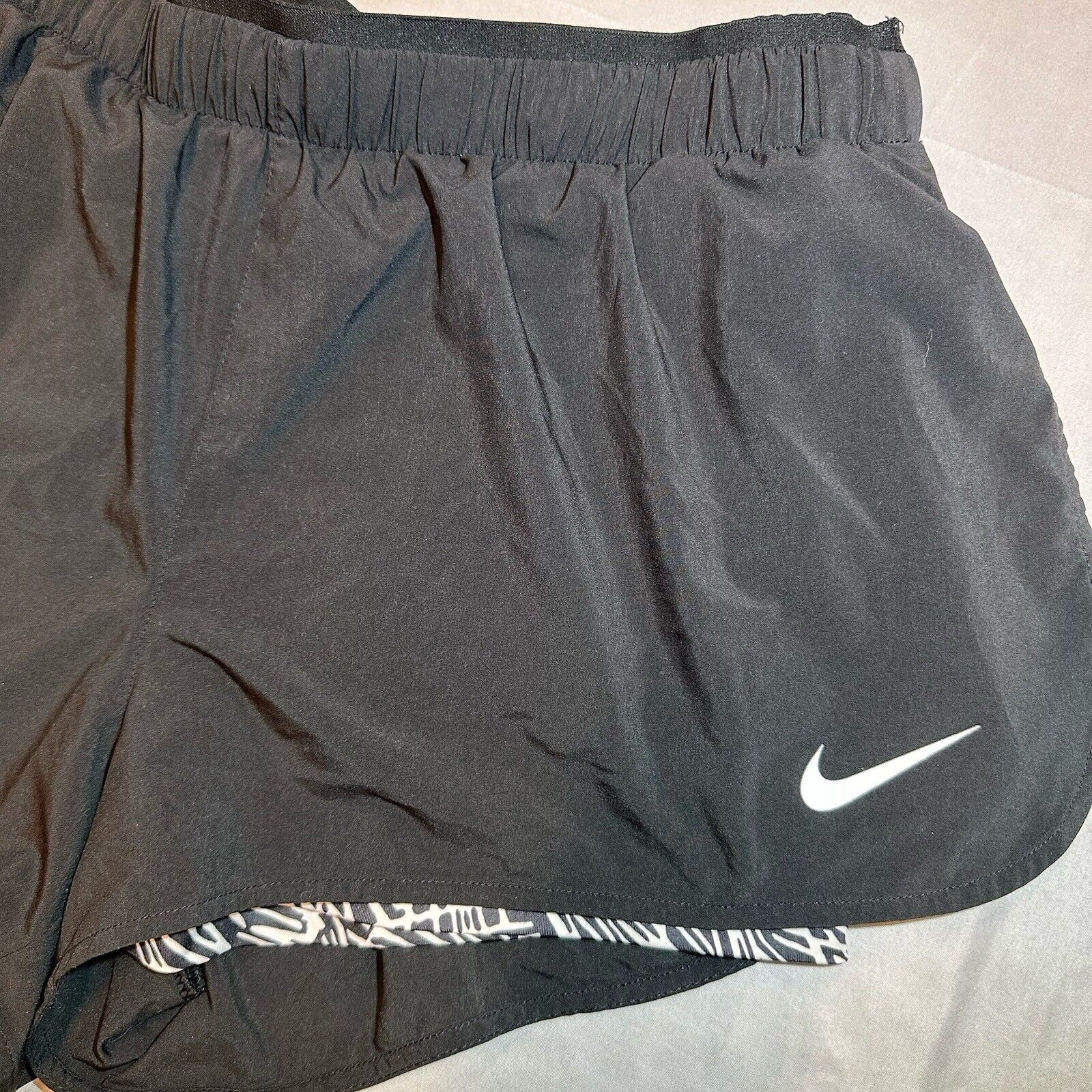 Nike Dri Fit Lined Athletic Shorts Womens Large B… - image 8
