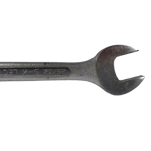 VINTAGE "S-K WAYNE USA 0-2526" DOUBLE OPEN END WRENCH ~ 25/32" & 13/16" - Picture 5 of 7