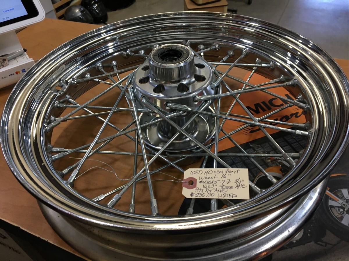 Harley Davidson oem front wheel 16” #43085-97 | eBay
