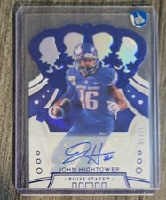 John Hightower 2020 Panini Chronicles Draft Picks Crown Royale Auto #d /30 