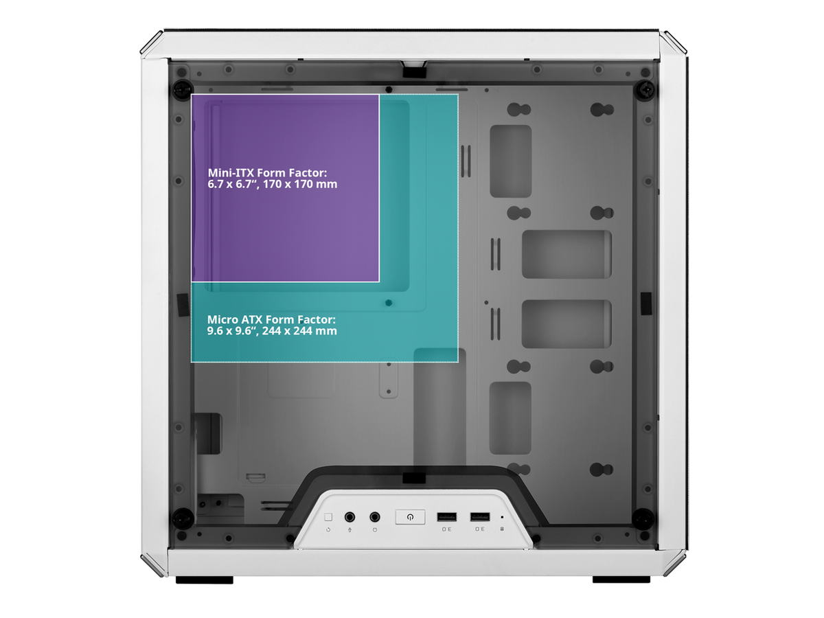 Cooler Master MasterBox Q300L White Micro-ATX Tower Cooler Master MasterBox Q300L White Micro-ATX Tower