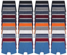 BILLIONHATS Mens Boxer Briefs Wholesale, Colorful Cotton Mens Underwear in Bulk