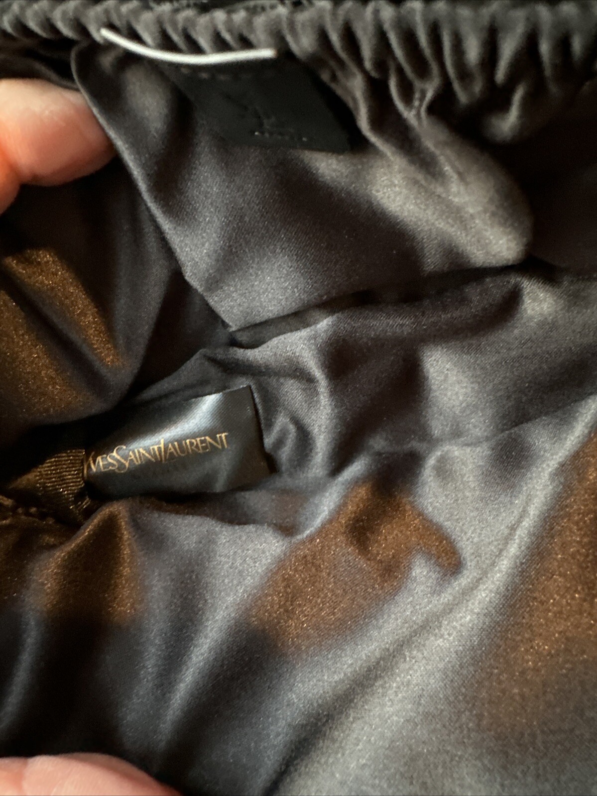 Yves Saint Laurent YSL Beaute borsa cosmetica trucco toilette borsa da viaggio nera