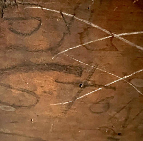 Caja de madera vintage surtida de gudaña de lucio, anuncio de piedra de afilar, tapa con bisagras - Imagen 7 de 20