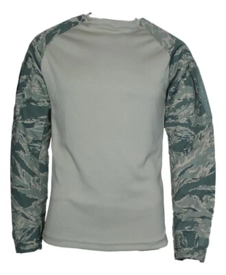 GOVERNMENT CONTRACTOR (UNITED) ABU Air Force Combat Shirt Crew Neck With Sleeve Pockets Made In USA 50/50 NYCO