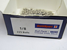 Box of 225 Gold Spec 1/8" Chrome Steel Bearing Balls Grade 25 Precision