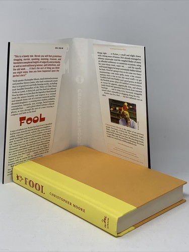 Fool By Christopher Moore 1st DJ HC 2009 Satire Humor Hilarious - Imagen 4 de 11