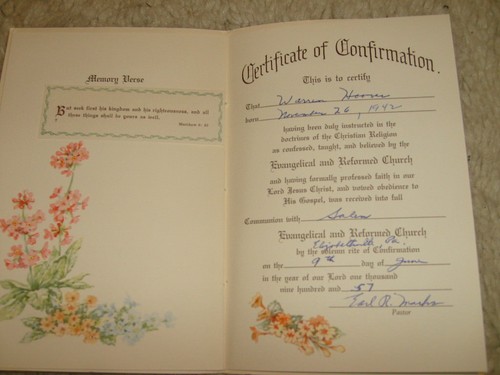 My Confirmation Service booklet - 1955 - Picture 3 of 3