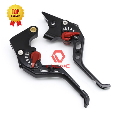 For VTR1000F / FIRESTORM 1998-2005 5D Strip Brake Clutch Levers Hollow 2-Fingers