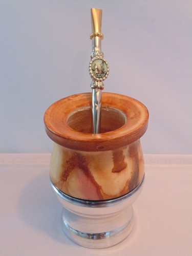 HANDGEFERTIGTES YERBA MATE KIT SET - MATE GOURD TASSE + STROHBIRNE AUS ARGENTINIEN - Bild 81 von 89