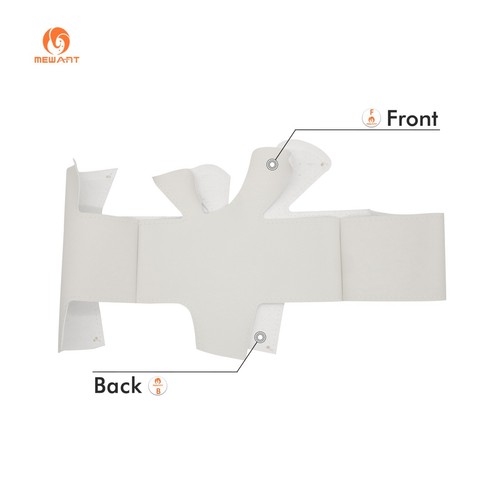 MEWANT White PU Leather Steering Wheel Cover for Fiat 500 2007-2015 500e 500C - Imagen 9 de 10