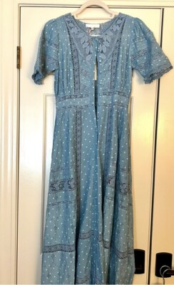 NWT Loveshackfancy Kylen Victorian Blue Bonnet Shortsleeve Maxi Dress Sz 0 $595 | eBay NWT Loveshackfancy Kylen Victorian Blue Bonnet Shortsleeve Maxi Dress Sz 0 $595 | eBay