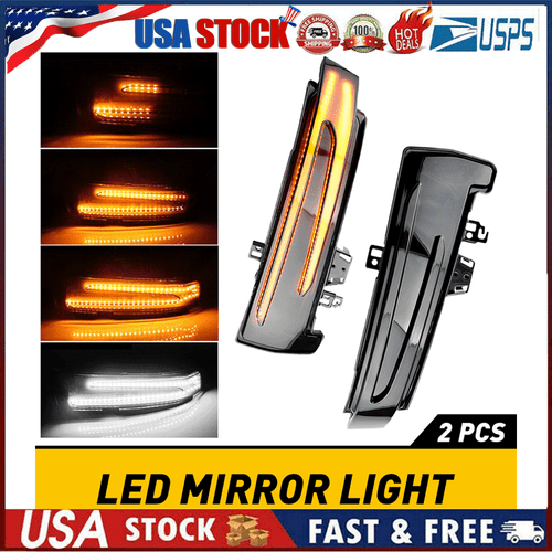 For Mercedes Benz C E S CLA CLS Sequential LED Side Mirror Turn Signal Light NEW - Picture 14 of 16