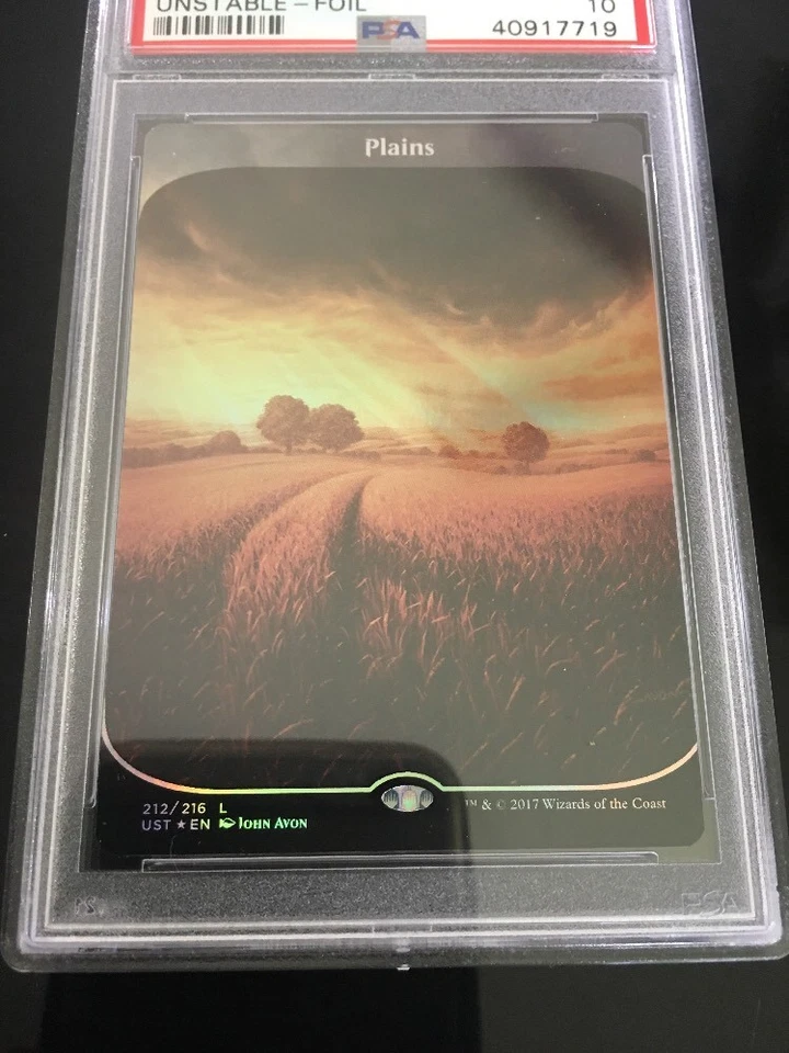 Rare PSA 10 Gem Mint MTG Unstable Plains - Foil, NM-Mint, English, Population 3 - Image 3 of 4
